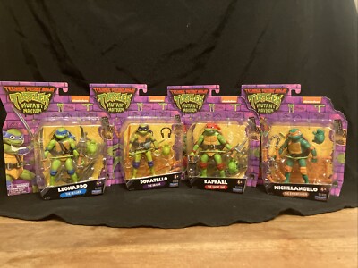 TMNT Mutant Mayhem All 4 Turtles; Leo, Mikey, Donatello, & Ralphael - NEW!