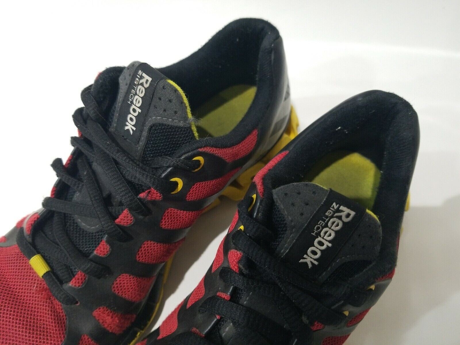 Reebok Zigtech Zigick Red Yellow Silver Black Run… - image 3