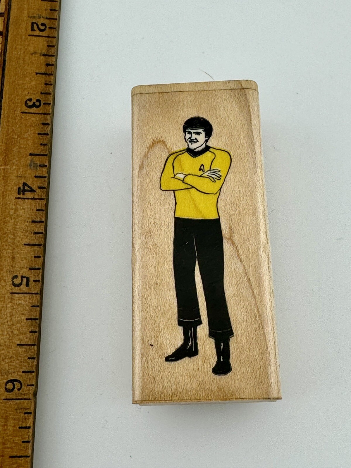 Star Trek TOS Pavel Chekov Rubber Stamp Scrapbooking Scrapbook