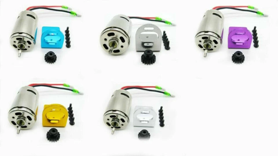 Motor cepillado 390 + montaje + engranaje A580052 para coche de radiocontrol Wltoys A959 A969 A979 1:18 Foto 4 de 4