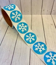 50 Snowflake Stickers Teacher Supply Party Favors Winter Christmas Frozen Crafts