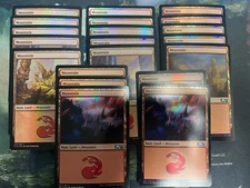 Lot of 20x Random FOIL Mountains New Frame Only - Basic Lands - MTG Magic NM-LP