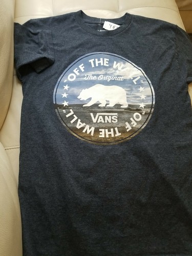 Wall Tshirt Small California Bear Blue 