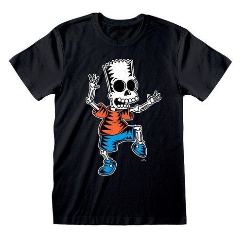Official The Simpsons Skeleton Bart T-Shirt Spooky X-Ray Style Retro Graphic tee - Picture 9 of 9