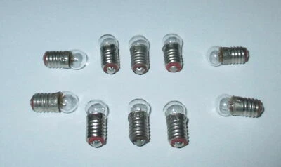 KAHLERT Glühbirne E5.5 3,5V für Krippen-, Puppenhauslampen 10 Stück NEU