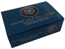 6 CSP Plastic Golf Ball 2 Piece Fit Display Square 2x2x2 Cubed NIP New