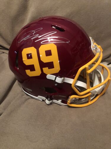 Chase Young Signed/Autographed Speed Authentic Helmet Fanatics Washington - Foto 1 di 6