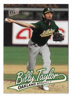 1997 Fleer Ultra Baseball Billy Taylor Card #425 Oakland Athletics