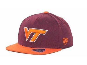 Virginia-Tech-Hokies-NCAA-Stretch-Fit-Hat-One-Size-Fits-Most-Maroon-Orange
