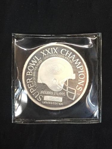 SF 49ers 1994 Super Bowl XXIX Champions 1 oz reines Silber (.999) Münze - Bild 3 von 7