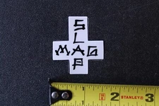 SLAP Magazine Dogtown Graffiti Cross Clear Black Vintage Skateboarding STICKER