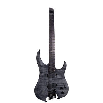 Legator G6FSS Ghost 6 Super Shred Multi-Scale Headless Guitar, Flame Maple Black