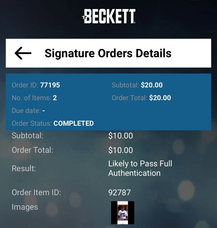 Clayton Kershaw 2007 Great Lakes Loons radiocontrol automático Beckett BAS novato de ligas menores Foto 4 de 4