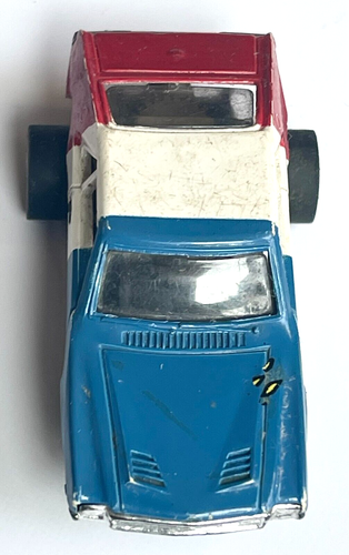 ORIGINAL VINTAGE AURORA TUFF ONES AMX RED WHITE AND BLUE SLOT CAR #1477 - Picture 4 of 7