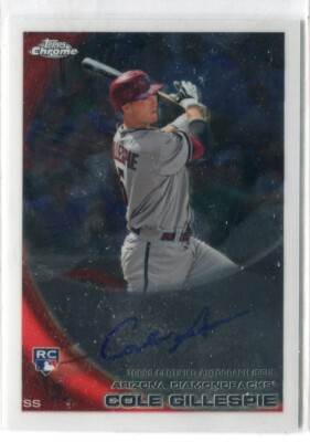 2010 Topps Chrome Col Gillespie AUTO AUTOGRAPH RC ARIZONA D-BACKS