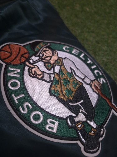Pro Standard Boston Celtics 2023-24 City Edition Men’s Green Satin Jacket 2XL - Picture 6 of 10