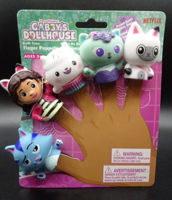 2019 DreamWorks Netflix ''Gabby's Dollhouse'' Gabby & Friends 5 Finger Puppets New
