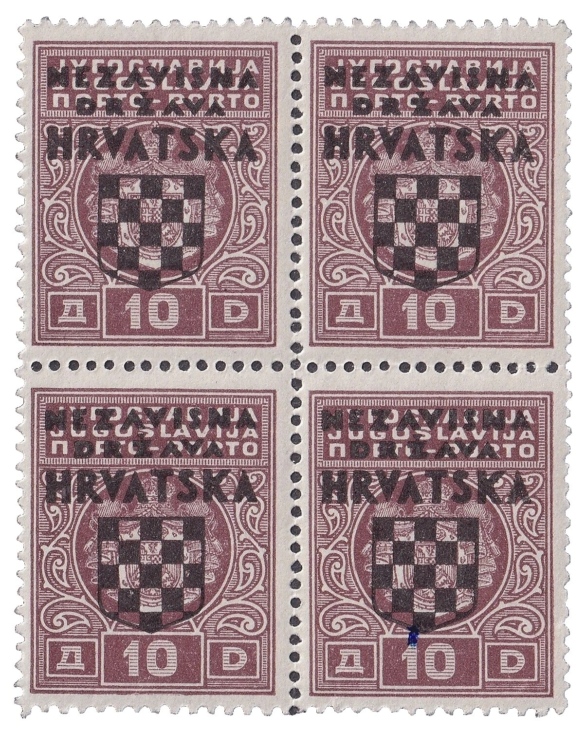 Segunda Guerra Mundial Franqueo Sellos croata