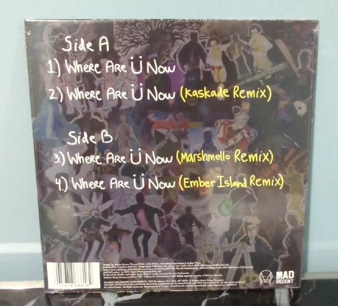 WHERE ARE Ü NOW (featuring Justin Bieber)' Vinyl