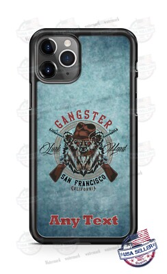 San Francisco Gangster Bears Phone Case For iPhone 11Pro Max Samsung LG Google
