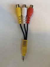 Bulk Lot Of 138-3.5MM to 3 RCA Cable ，Video AV Component Adapter for TCL TV, 3