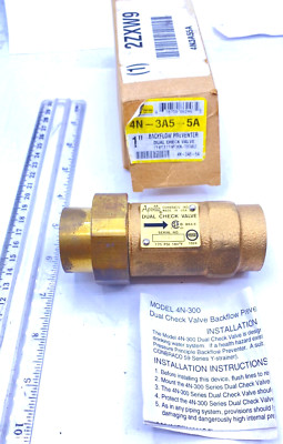 Apollo 1'' Backflow Preventer Dual Check Valve 4N-3A5-5A NIB