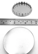 2" Hole Fit Cap Polished Nickel-Plated Steel Plugs Fit For 2" Hole All Weather