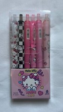 Brand New Hello Kitty Retractable Ballpoint Pens 0.5 mm, 6 pcs 