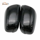 Fits Honda Fit 2009-2013 1 Pair Black LH+RH Side Car Rearview Mirror Cap Cover