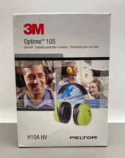 NEW 3M Peltor Optime 105 Hi-Vis Over the Head Earmuffs Earmuff Ear Protection