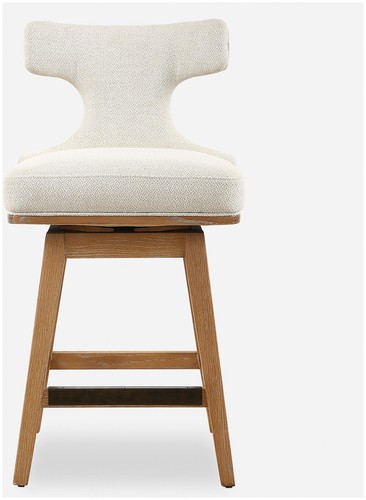 Uttermost 23871 Klismos 20"W Wood and Polypropylene Accent Stool - Oak / - Picture 5 of 5