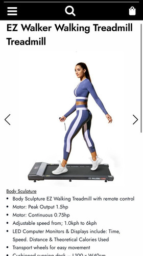 Body Sculpture EZ WalkingTreadmill - Picture 1 of 7