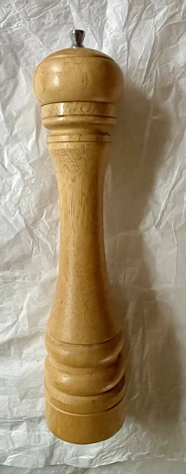 Mr. Dudley Natural Beige Hardwood Wood Pepper Mill Grinder 12"Gessner Made UK