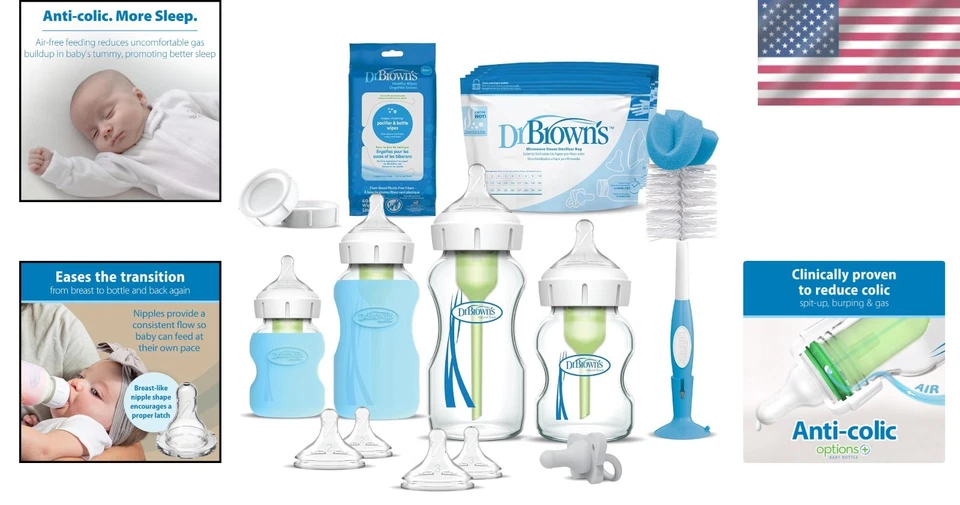 Botella de vidrio anticólicos con fundas de silicona Foto 2 de 4