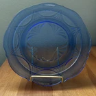 Hazel Atlas Royal Lace Cobalt Blue 8.5” Depression Glass Plate