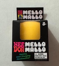 NEE DOH Mello Mallo Yellow Color Changing Marshmallow Stress Ball FREE SHIPPING