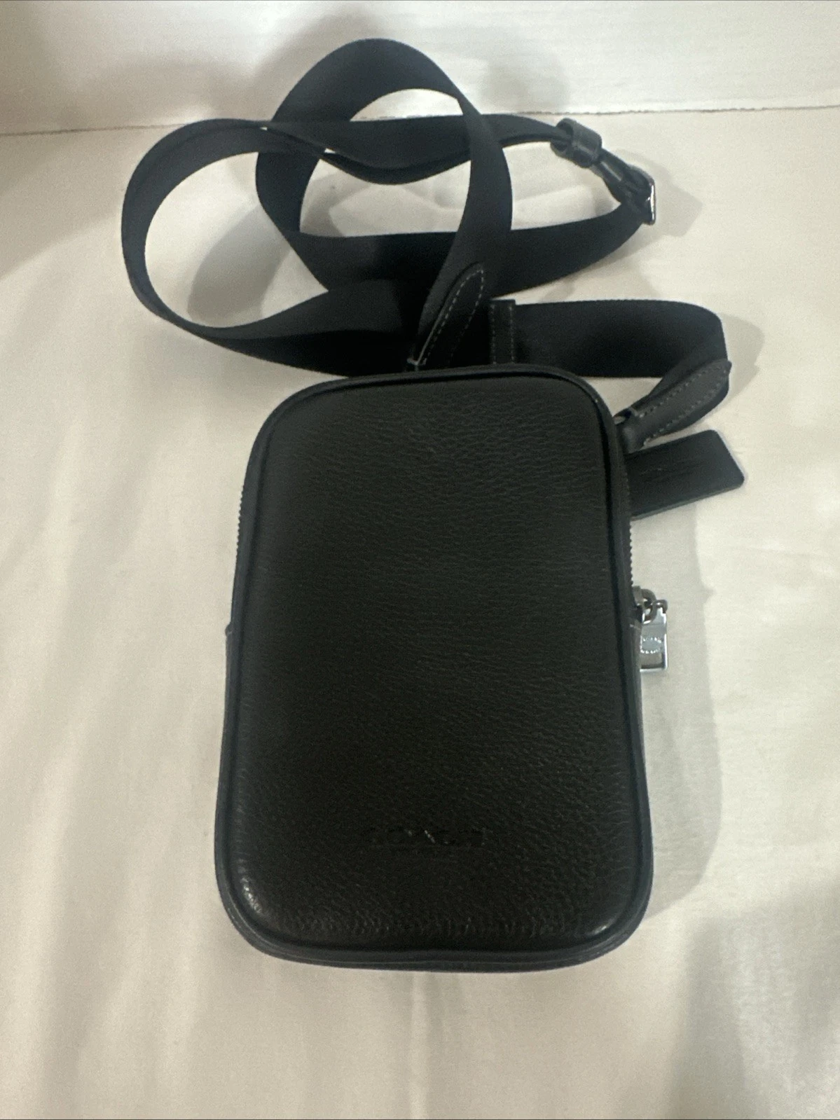 BORSA A MANO COACH ADEN CROSSBODY CS044 PELLE NERA CIOTTOLI BORSA TELEFONO