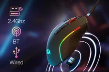 Redragon M810 Pro Wireless Gaming Mouse, 10000 DPI Wired/Wireless Gamer Mouse