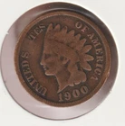 US Rare Old West 1900 Indian Head Penny Coin American Collection Shield Cent USA