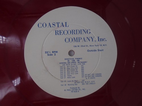16" Transcription Beneficial Finance general use radio ads - Picture 2 of 2