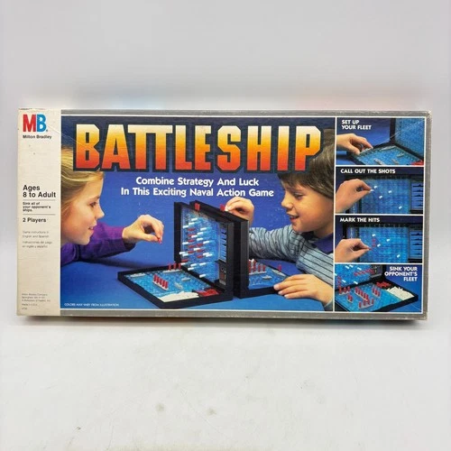 VINTAGE Battleship COMPLETE Milton Bradley 1984 80s War Classic Board Game