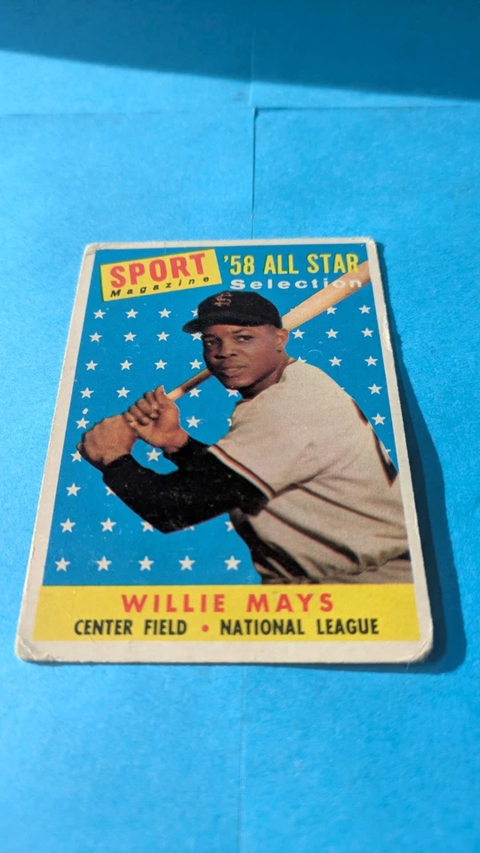 1958 Topps Willie Mays Sport Magazine Liga Nacional All Star Foto 2 de 4
