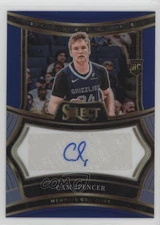 2024-25 Panini Select Rookie Signatures Blue Prizm /49 Cam Spencer #RS-SPC Auto