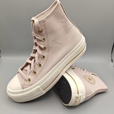 Converse Women's CTAS Chuck Taylor All Star Lift Hi Flush Stone Platform Size 6