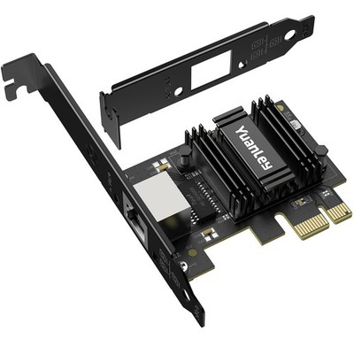 2.5G PCIe Netzwerkkarte, YuanLey 2.5 Gigabit PCI Express Ethernet Adapter mit Re