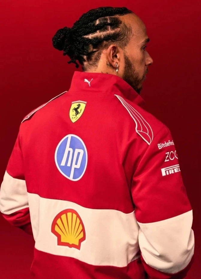 2025 F1 Lewis Hamilton Racing Jacket F1 Softshell Racing Jacket In All Sizes - Image 3 of 4
