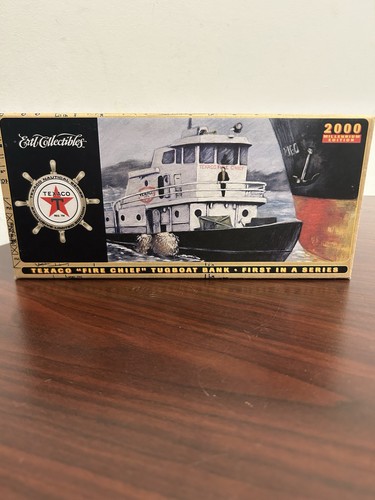 ERTL Texaco "Fire Chief" Tugboat Coin Bank 2000 Millennium Series 2