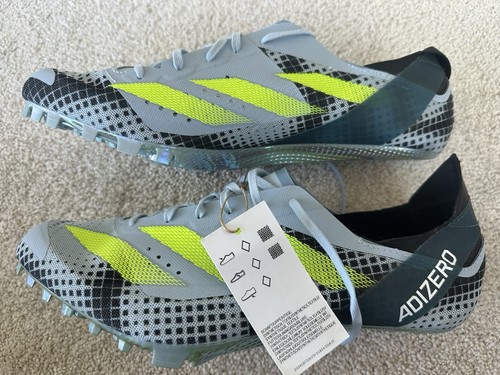 Adidas Adizero Finesse Spikes Wonder Blue Lucid Lemon IE2769 para hombre talla 11” - Imagen 2 de 10