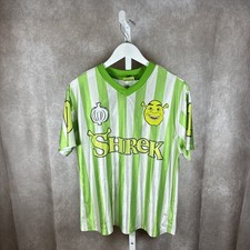 RARE Vintage Y2K 2000s DreamWorks Shrek Soccer Futbol Jersey Shirt Medium Green