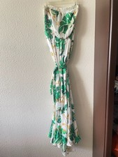The Webster at Target Tropical Leaf Print Strapless Maxi Dress Size M
